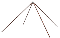 ORP3-03-CU Pyramida s orgonitem 2 m